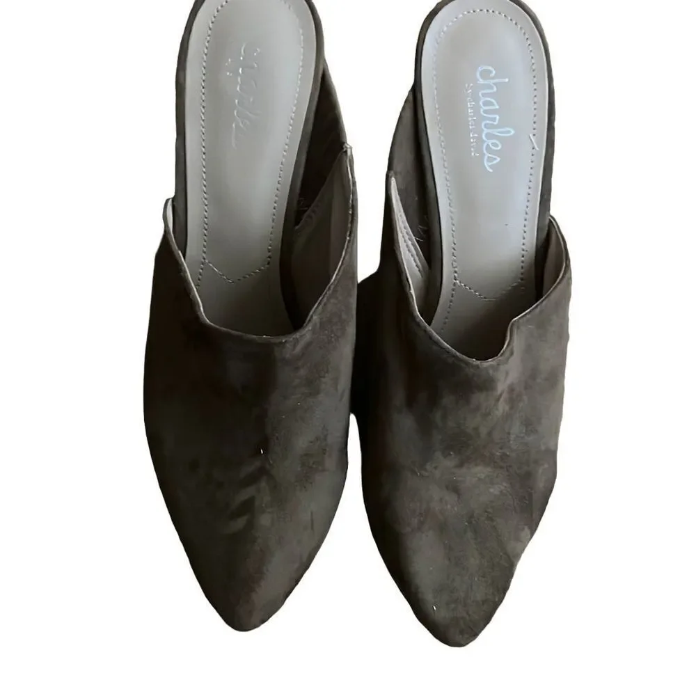 Charles by Charles David size 8 brown suede wedges